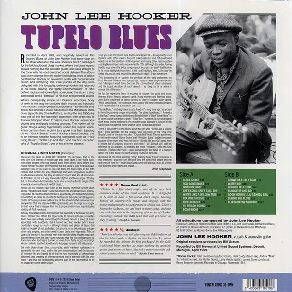 John Lee Hooker - Tupelo Blues (+2 bonus tracks) (ltd. ed.) (180g)