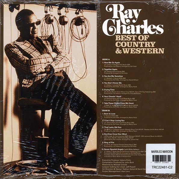 Ray Charles - Best of Country & Western (maroon vinyl)