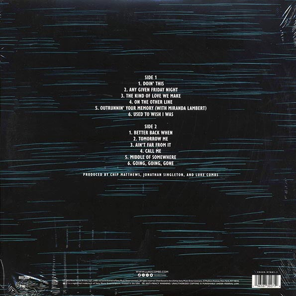 Luke Combs - Growin' Up (cobalt vinyl)