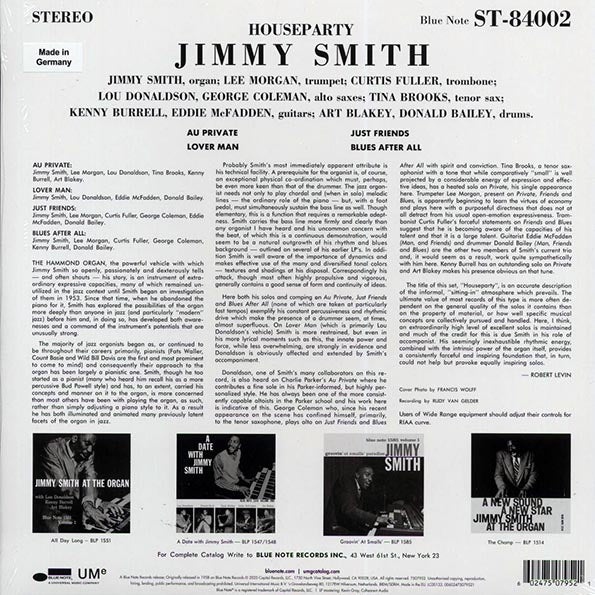 Jimmy Smith - House Party (180g) (audiophile)