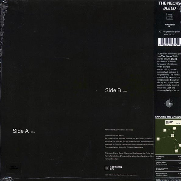 The Necks - Bleed (ltd. 750 copies made) (green marbled vinyl)