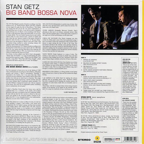 Stan Getz - Big Band Bossa Nova (+bonus track) (ltd. ed.) (180g) (yellow vinyl)