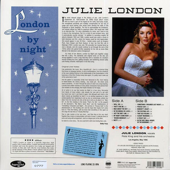 Julie London - London By Night (+4 bonus tracks) (ltd. ed.) (180g)