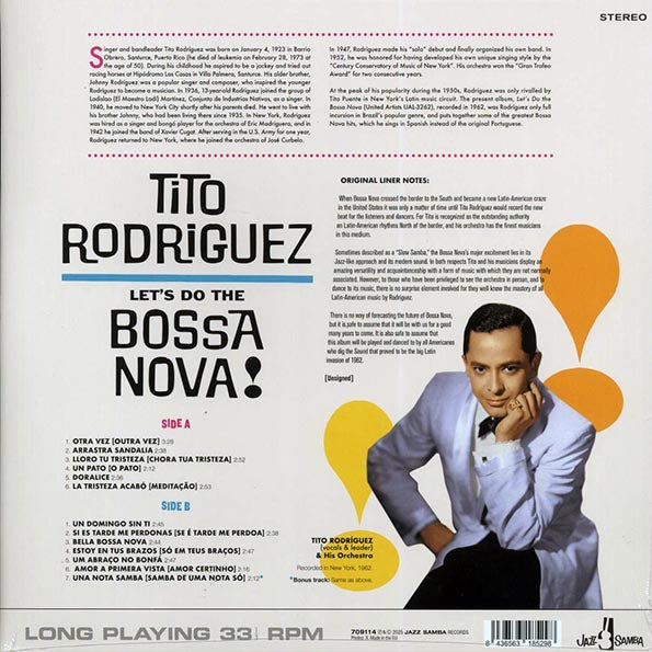 Tito Rodriguez & His Orchestra - Let's Do The Bossa Nova (+bonus track) (ltd. ed.) (180g)