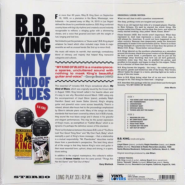 BB King - My Kind Of Blues (+2 bonus tracks) (ltd. ed.) (180g)