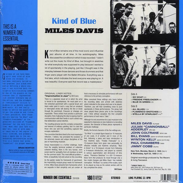 Miles Davis - Kind Of Blue (+bonus track) (ltd. ed.) (180g)