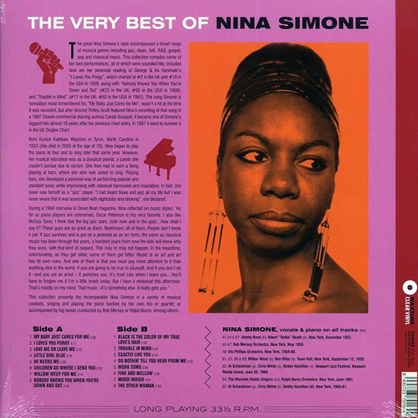 Nina Simone - The Very Best of Nina Simone (ltd. ed.) (180g) (clear vinyl)