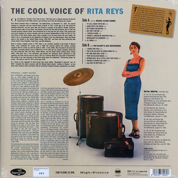 Rita Reys - The Cool Voice Of Rita Reys (+3 bonus tracks) (ltd. ed.) (180g)