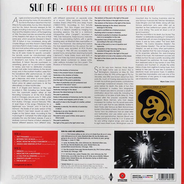Sun Ra - Angels And Demons At Play (+bonus track) (ltd. ed.) (180g) (red vinyl) (remastered)
