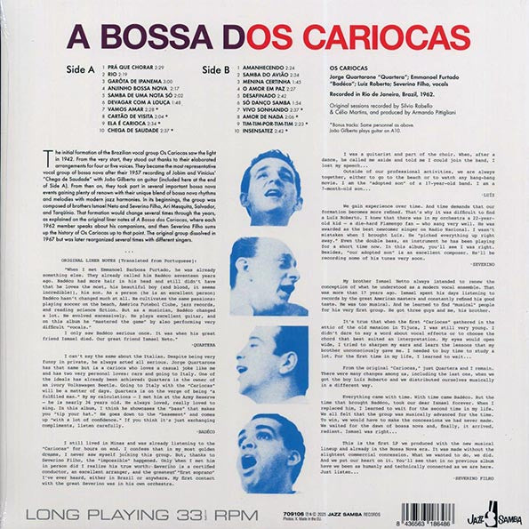 Os Cariocas - A Bossa Dos Cariocas (20 tracks) (+8 bonus tracks) (ltd. ed.) (180g)