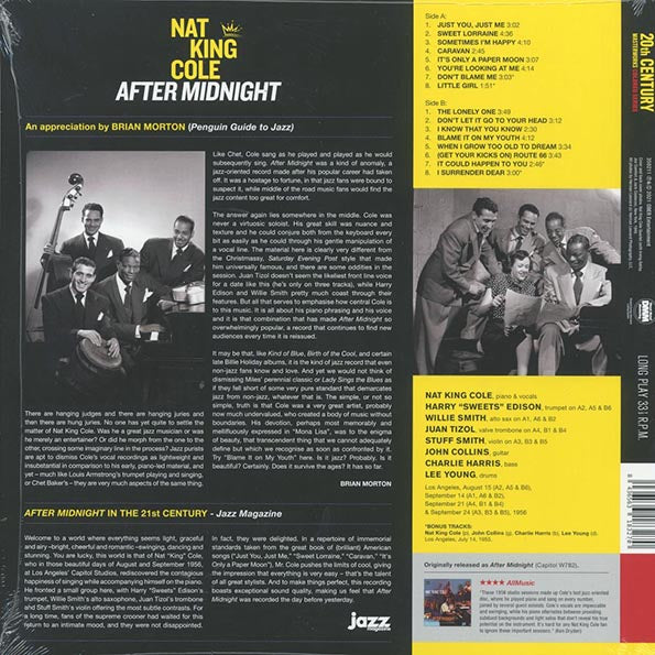 Nat King Cole - After Midnight (+4 bonus tracks) (ltd. ed.) (180g) (blue vinyl)