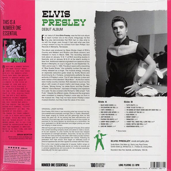 Elvis Presley - Elvis Presley (20 tracks) (+8 bonus tracks) (ltd. ed.) (180g)
