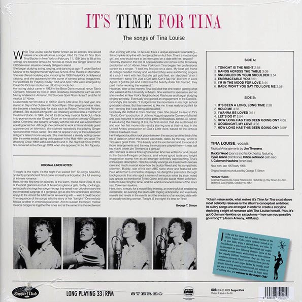 Tina Louise - It's Time For Tina: The Songs Of Tina Louise (+bonus track) (ltd. ed.) (180g)