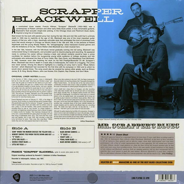 Scrapper Blackwell - Mr. Scrapper's Blues (+bonus track) (mono) (ltd. ed.) (180g)