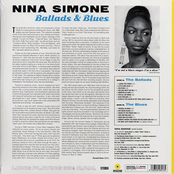 Nina Simone - Ballads & Blues (+bonus track) (ltd. ed.) (180g) (yellow vinyl)