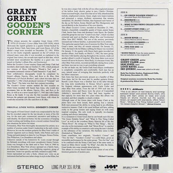 Grant Green - Gooden's Corner (+bonus track) (ltd. ed.) (180g)
