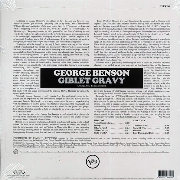 George Benson - Giblet Gravy (+3 bonus tracks) (ltd. ed.) (180g)