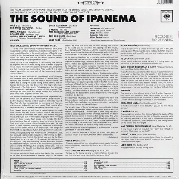Paul Winter, Carlos Lyra - The Sound Of Ipanema (ltd. ed.) (180g)
