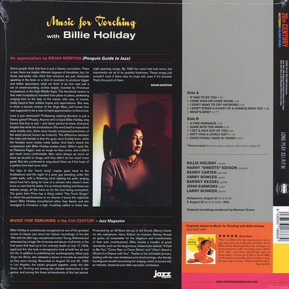 Billie Holitday - Music For Torching (+2 bonus tracks) (ltd. ed.) (180g) (pink vinyl)