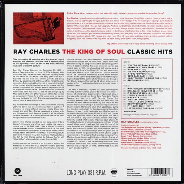 Ray Charles - The King Of Soul: Classic Hits (+2 bonus tracks) (ltd. ed.) (180g)