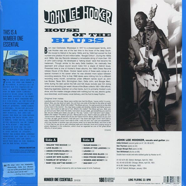 John Lee Hooker - House Of The Blues (+2 bonus tracks) (ltd. ed.) (180g)