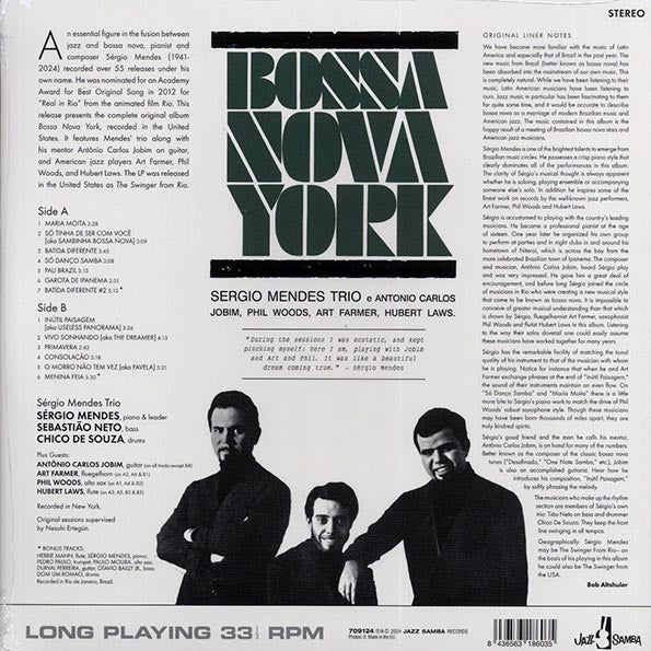 Sergio Mendes Trio - Bossa Nova York (+2 bonus tracks) (ltd. ed.) (180g)