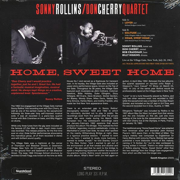 Sonny Rollins, Don Cherry Quartet - Home, Sweet Home (ltd. ed.) (180g)