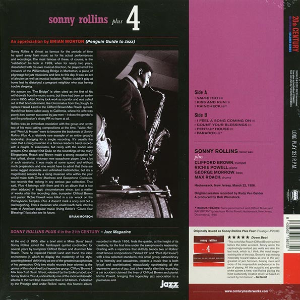Sonny Rollins - Plus 4 (+2 bonus tracks) (ltd. ed.) (180g) (purple vinyl)