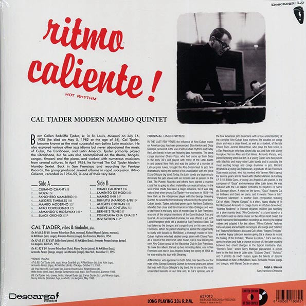 Cal Tjader Mambo Quintet - Ritmo Caliente! Hot Rhythm (+4 bonus tracks) (ltd. ed.) (180g)