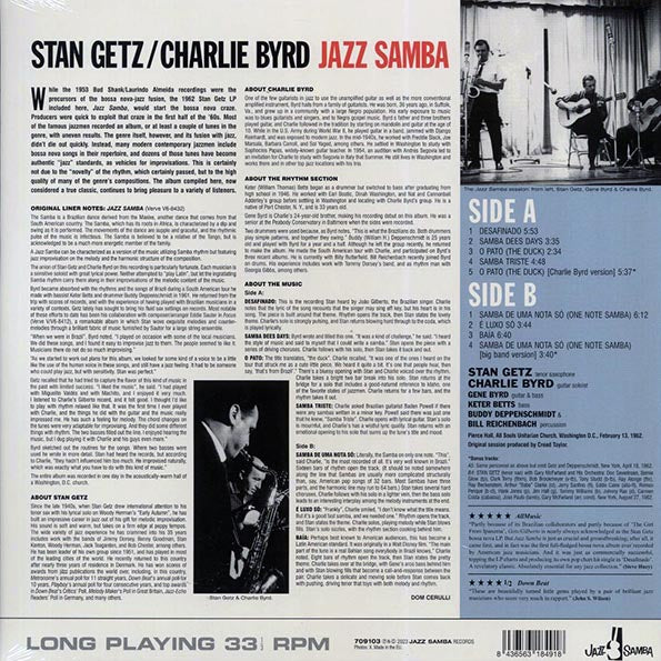 Stan Getz, Charlie Byrd - Jazz Samba (+2 bonus tracks) (ltd. ed.) (180g)