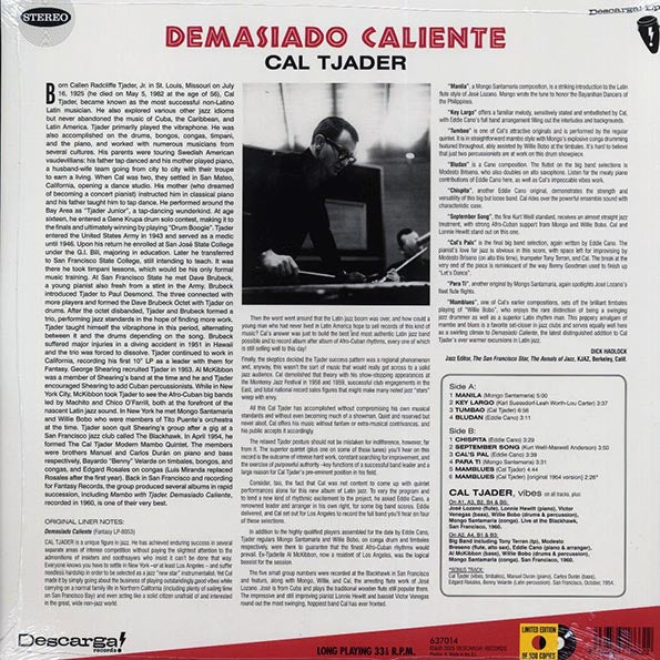 Cal Tjader - Demasiado Caliente (+bonus track) (ltd. ed.) (180g)