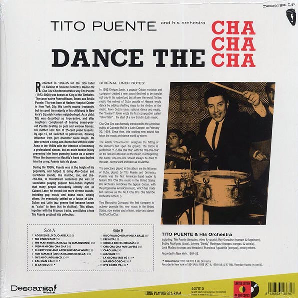 Tito Puente & His Orchestra - Dance The Cha Cha Cha (+6 bonus tracks) (ltd. ed.) (180g)