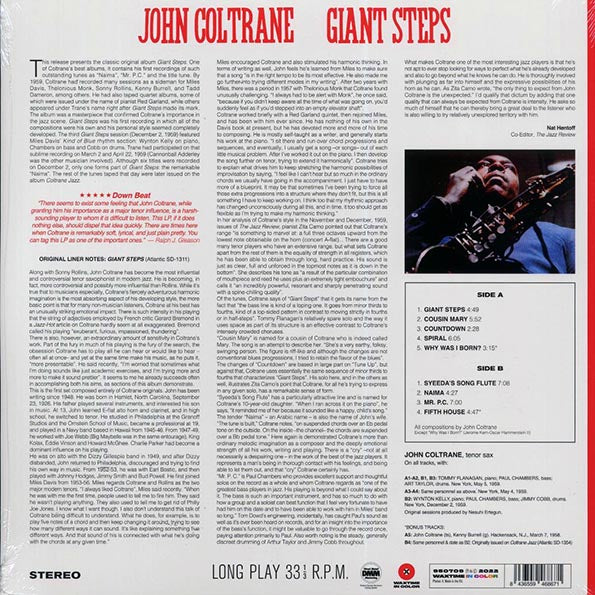 John Coltrane - Giant Steps (+2 bonus tracks) (ltd. ed.) (180g) (red vinyl)