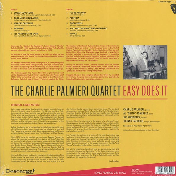 Charlie Palmieri Quartet - Easy Does it (ltd. ed.) (180g)