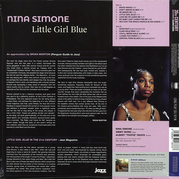 Nina Simone - Little Girl Blue (+bonus track) (ltd. ed.) (180g) (blue vinyl)