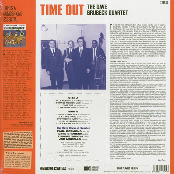 Dave Brubeck Quartet - Time Out (+2 bonus tracks) (ltd. ed.) (180g)