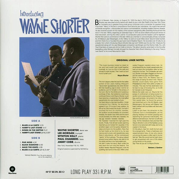 Wayne Shorter - Introducing Wayne Shorter (+2 bonus tracks) (ltd. ed.) (180g)