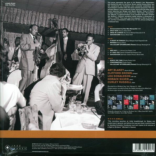 Art Blakey, Clifford Brown, Lou Donaldson, Horace Silver, Curley Russell - A Night At Birdland (mono) (ltd. ed.) (2xLP) (180g)