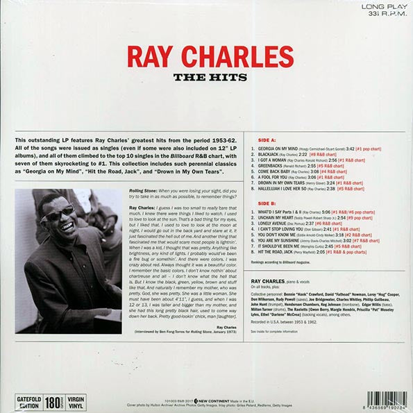 Ray Charles - The Hits (ltd. ed.) (180g)