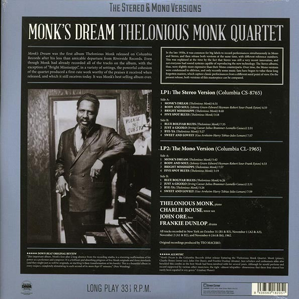 Thelonious Monk Quartet - Monk's Dream (ltd. ed.) (2xLP) (180g) (remastered)