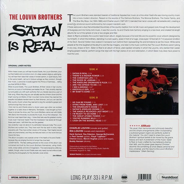The Louvin Brothers - Satan Is Real (+6 bonus tracks) (ltd. ed.) (180g)