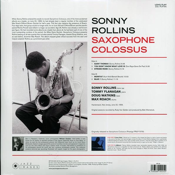 Sonny Rollins - Saxophone Colossus (ltd. ed.) (180g)
