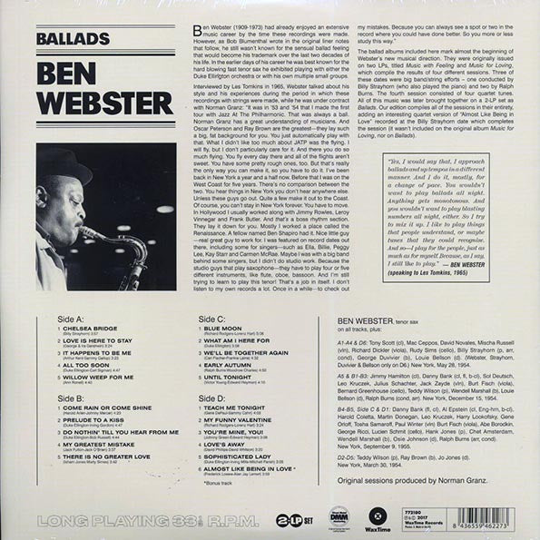 Ben Webster - Ballads (21 tracks) (ltd. ed.) (2xLP) (180g)