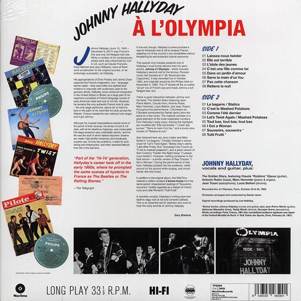 Johnny Hallyday - Johnny A L'Olympia (+2 bonus tracks) (ltd. ed.) (180g)