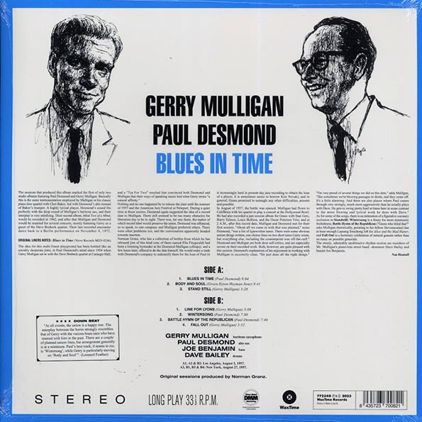 Gerry Mulligan, Paul Desmond Quartet - Blues In Time (ltd. ed.) (180g)