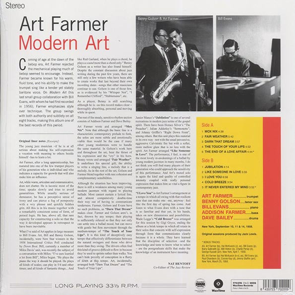 Art Farmer - Modern Art (+2 bonus tracks) (ltd. ed.) (180g)