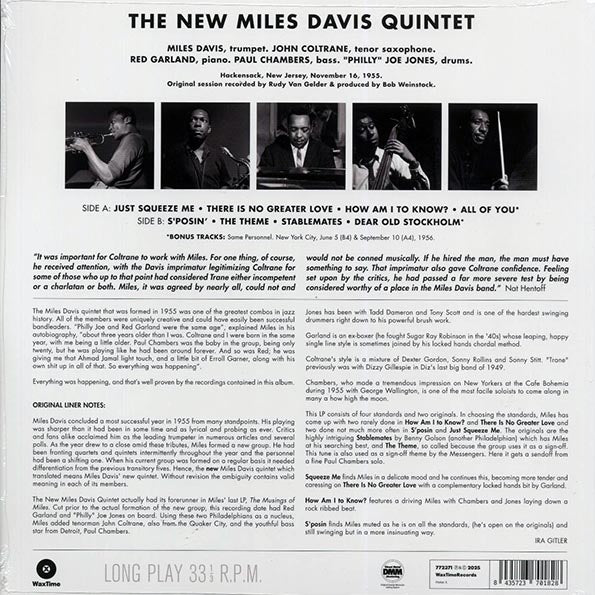 The New Miles Davis Quintet - Miles (+2 bonus tracks) (ltd. ed.) (180g) (remastered)