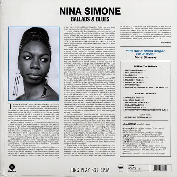 Nina Simone - Ballads & Blues (+bonus track) (ltd. ed.) (180g)