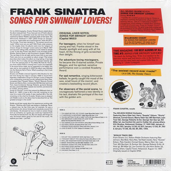 Frank Sinatra - Songs For Swingin' Lovers! (+bonus track) (ltd. ed.) (180g)