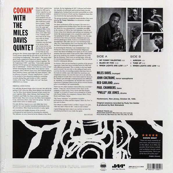 Miles Davis Quintet - Cookin' With The Miles Davis Quintet (+bonus track) (ltd. ed.) (180g)